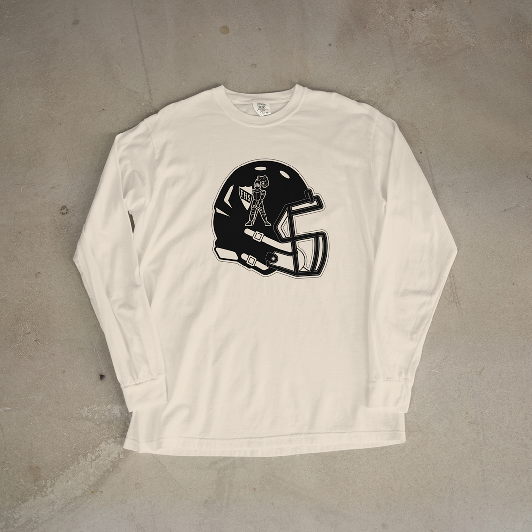 Frontenac Raiders Helmet Comfort Colors® Long Sleeve Tee