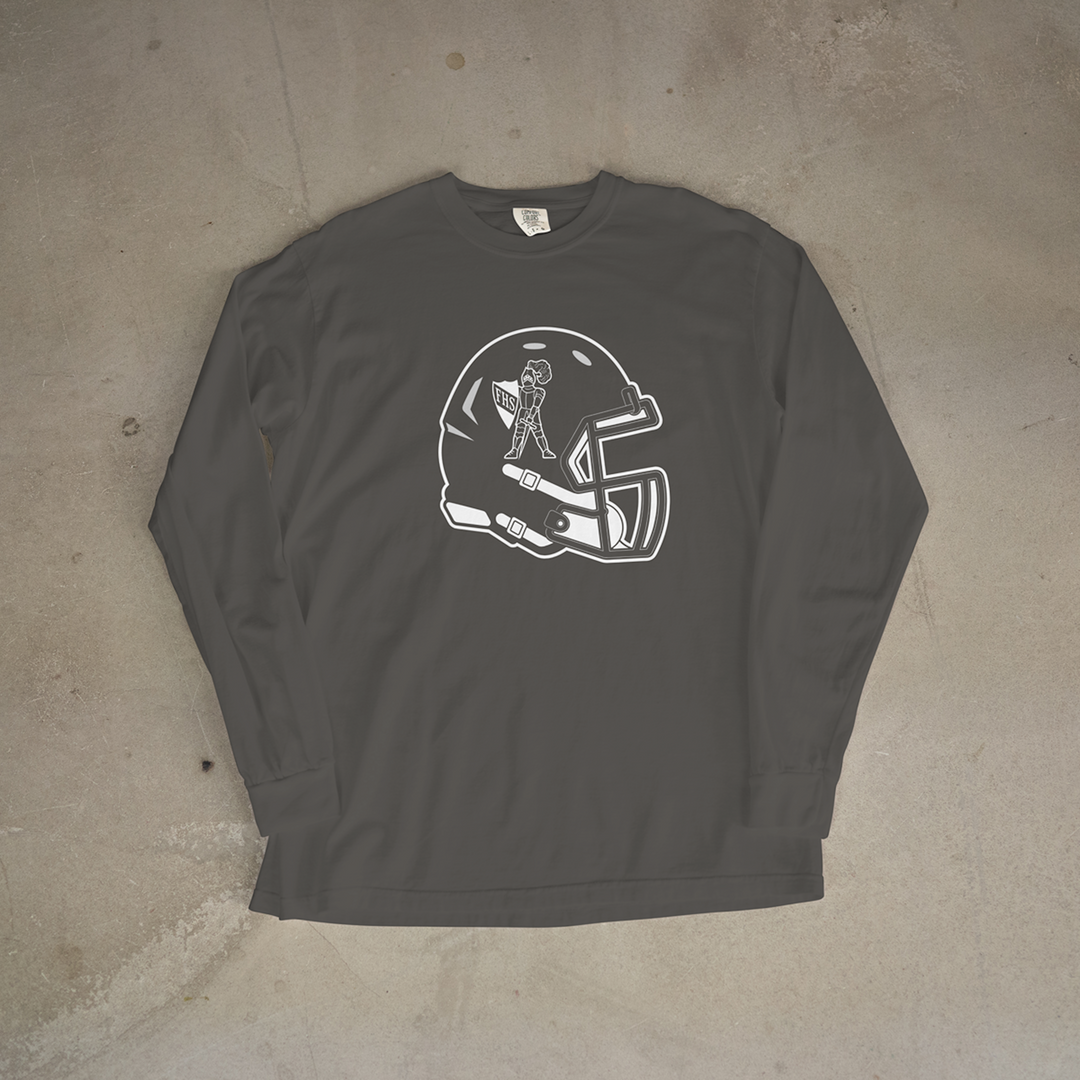 Frontenac Raiders Helmet Comfort Colors® Long Sleeve Tee