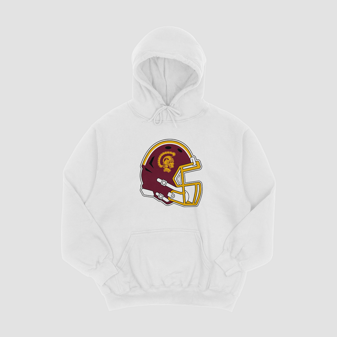 Girard Trojans Helmet Hooded Fleece