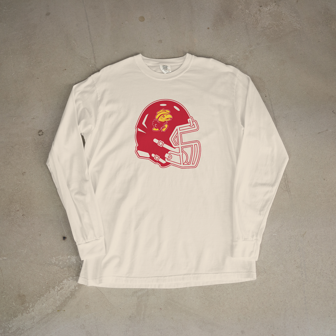 Jayhawk-Linn Helmet Comfort Colors® Long Sleeve Tee