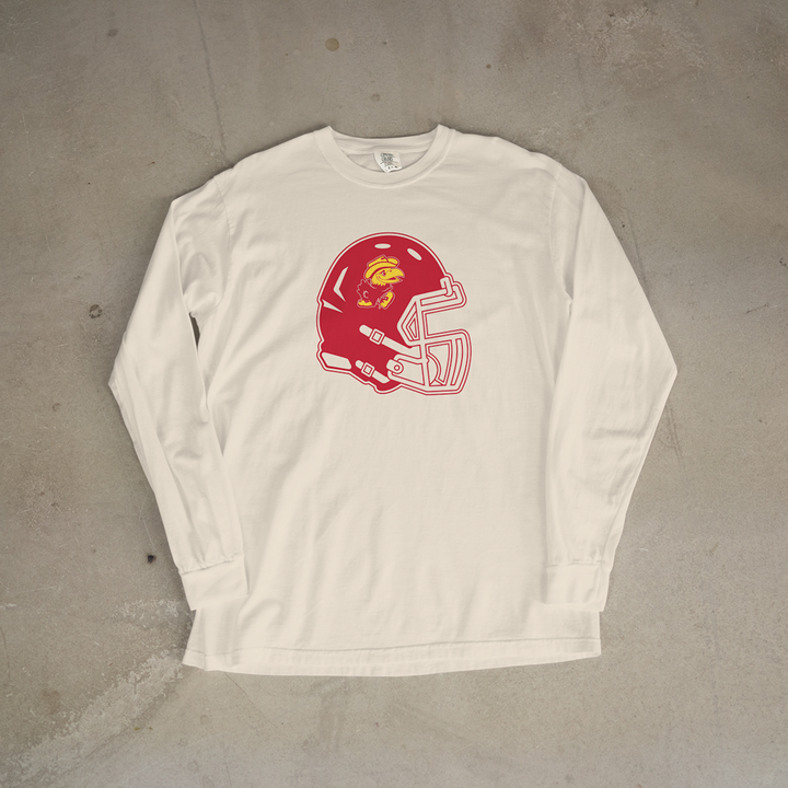 Jayhawk-Linn Helmet Comfort Colors® Long Sleeve Tee