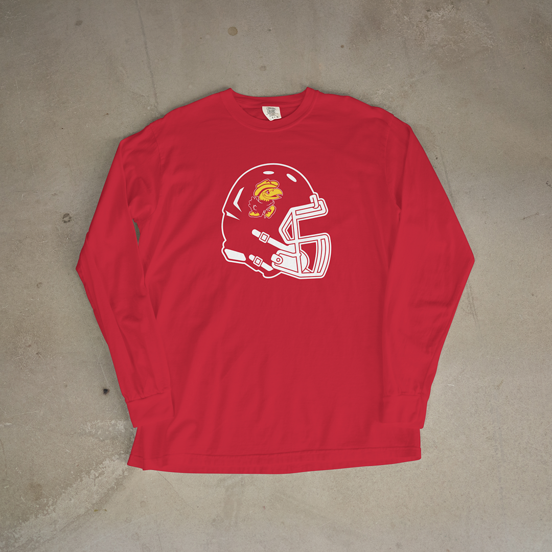 Jayhawk-Linn Helmet Comfort Colors® Long Sleeve Tee