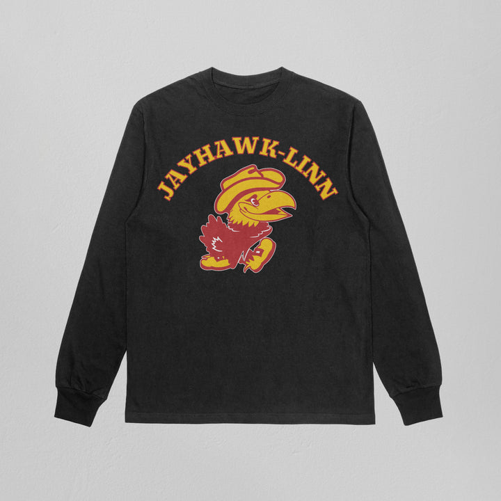 Jayhawk-Linn Classic Bird Heavyweight Long Sleeve Tee