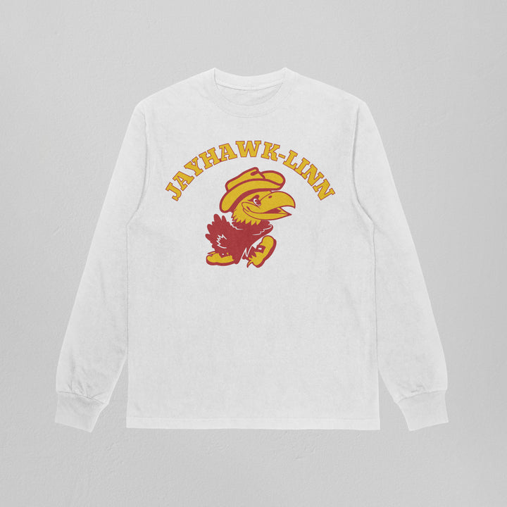 Jayhawk-Linn Classic Bird Heavyweight Long Sleeve Tee