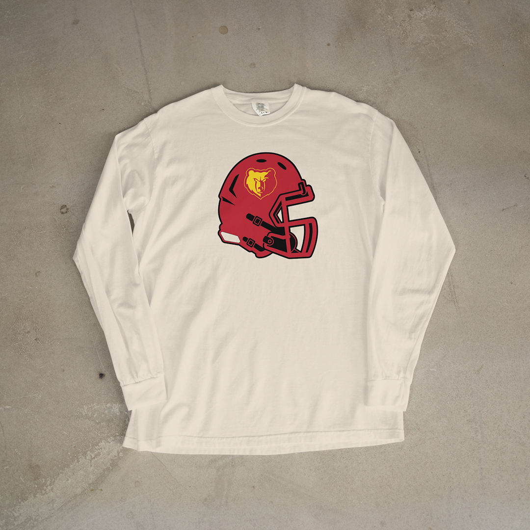 Labette County Grizzlies Helmet Comfort Colors® Long Sleeve Tee
