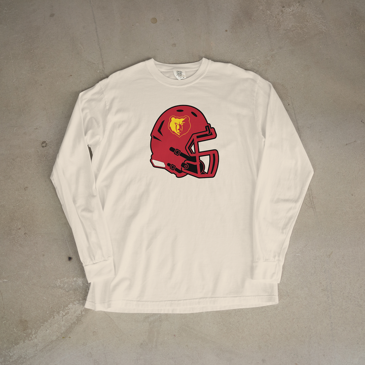 Labette County Grizzlies Helmet Comfort Colors® Long Sleeve Tee