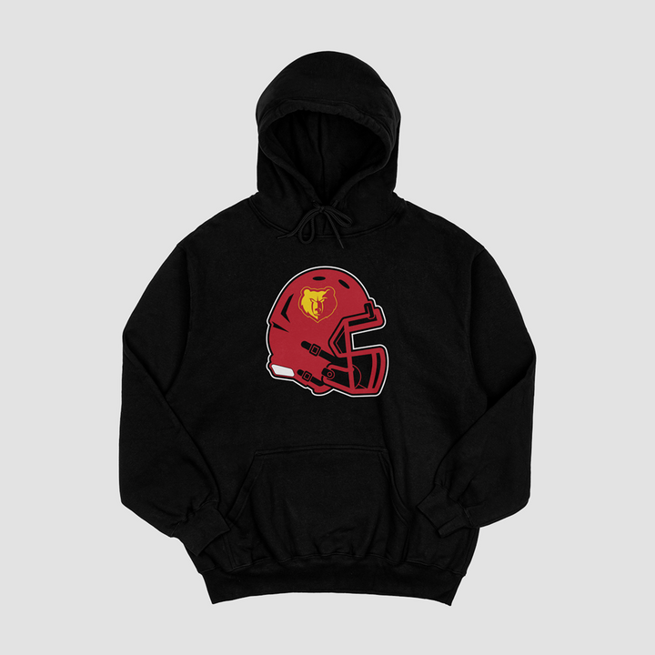 Labette County Grizzlies Helmet Hooded Fleece