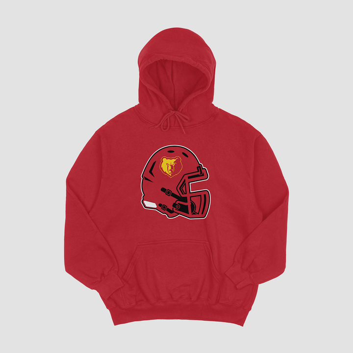 Labette County Grizzlies Helmet Hooded Fleece