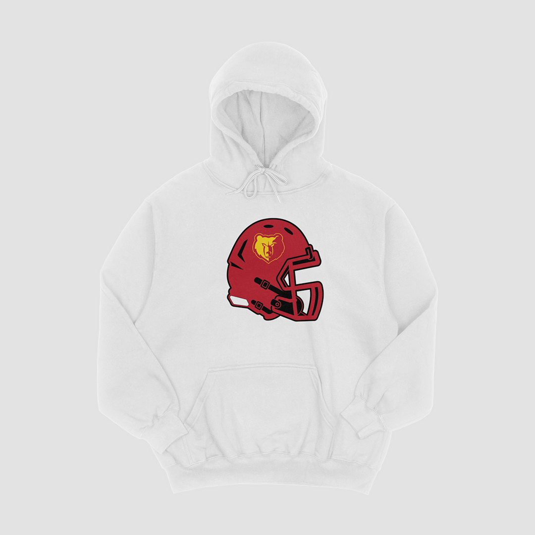 Labette County Grizzlies Helmet Hooded Fleece