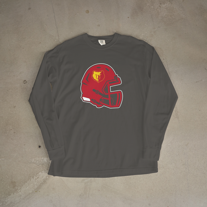 Labette County Grizzlies Helmet Comfort Colors® Long Sleeve Tee