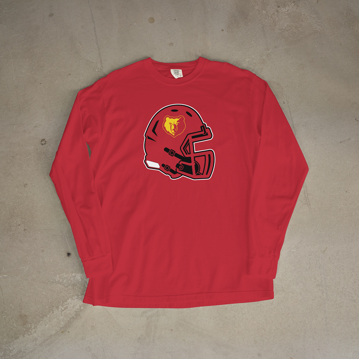 Labette County Grizzlies Helmet Comfort Colors® Long Sleeve Tee