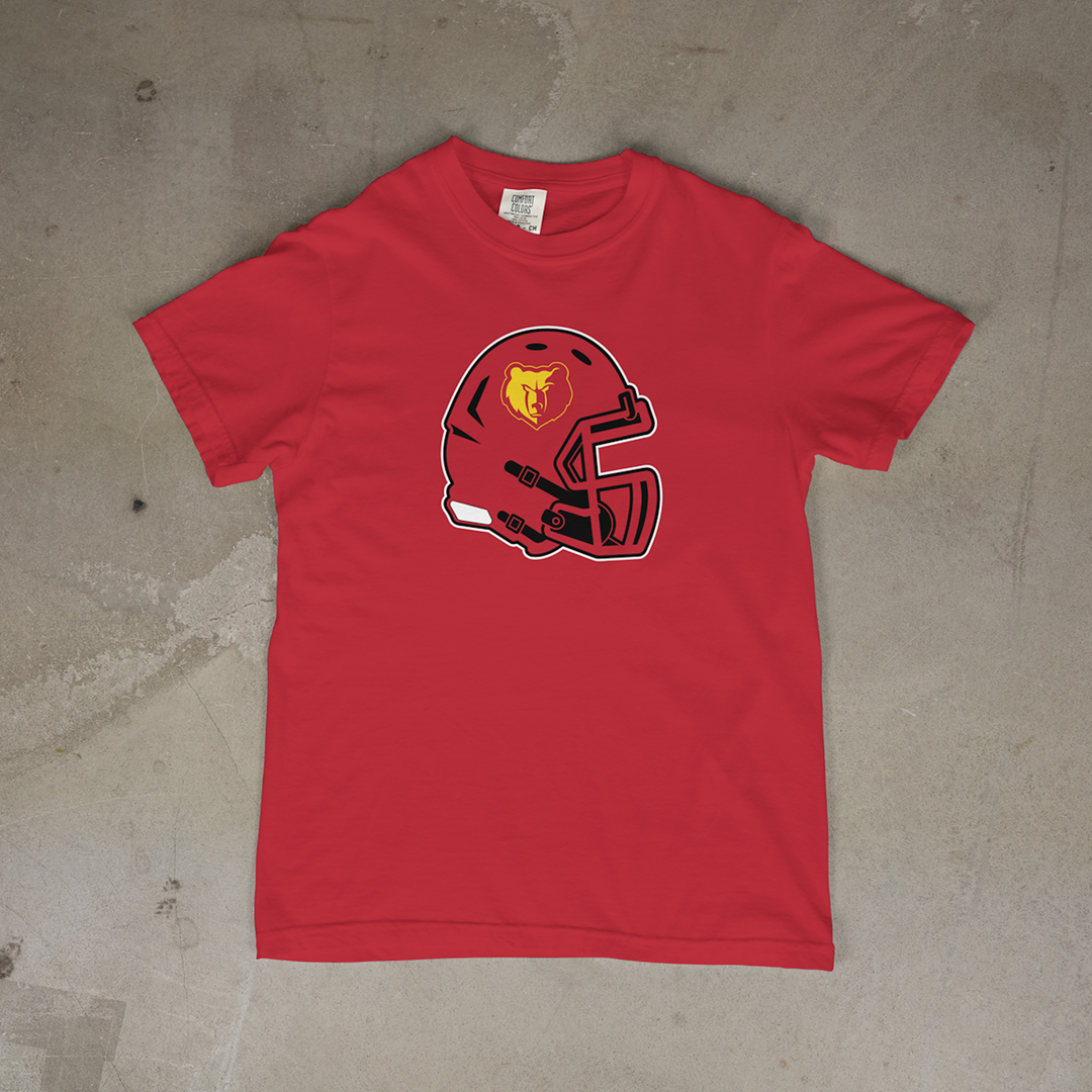 Labette County Grizzlies Helmet Comfort Colors® Short Sleeve Tee