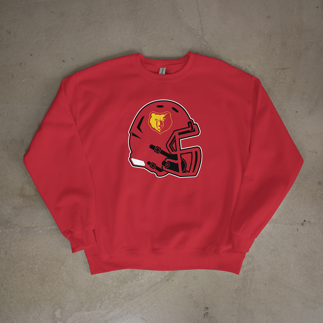 Labette County Grizzlies Helmet Crewneck