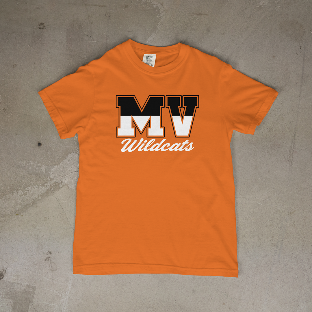 Marmaton Valley Wildcats Script Comfort Colors® Short Sleeve Tee