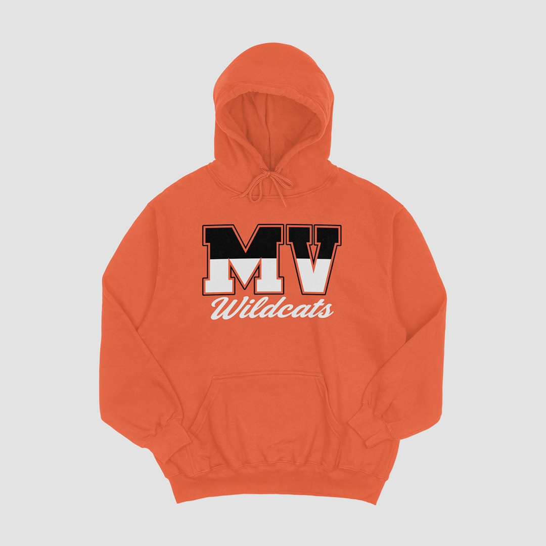 Marmaton Valley Wildcats Script Hooded Fleece