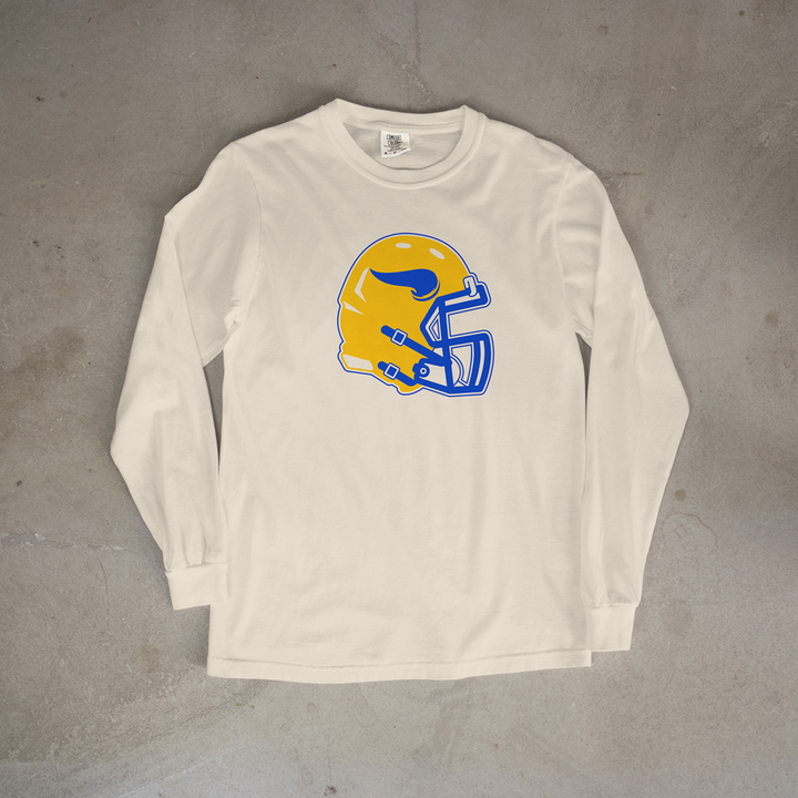 Parsons Vikings Helmet Comfort Colors® Long Sleeve Tee