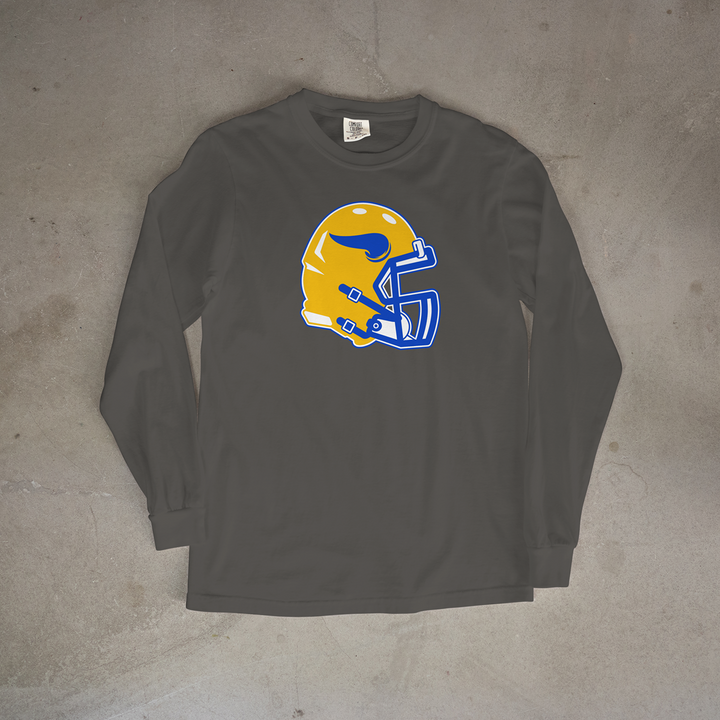 Parsons Vikings Helmet Comfort Colors® Long Sleeve Tee