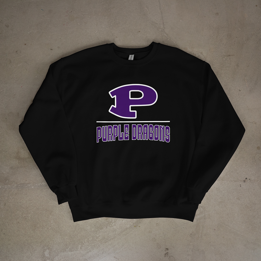 Pittsburg Purple Dragons Lockup Crewneck