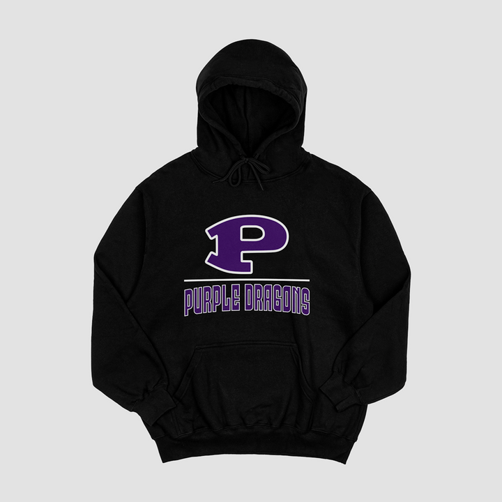 Pittsburg Purple Dragons Lockup Hooded Fleece