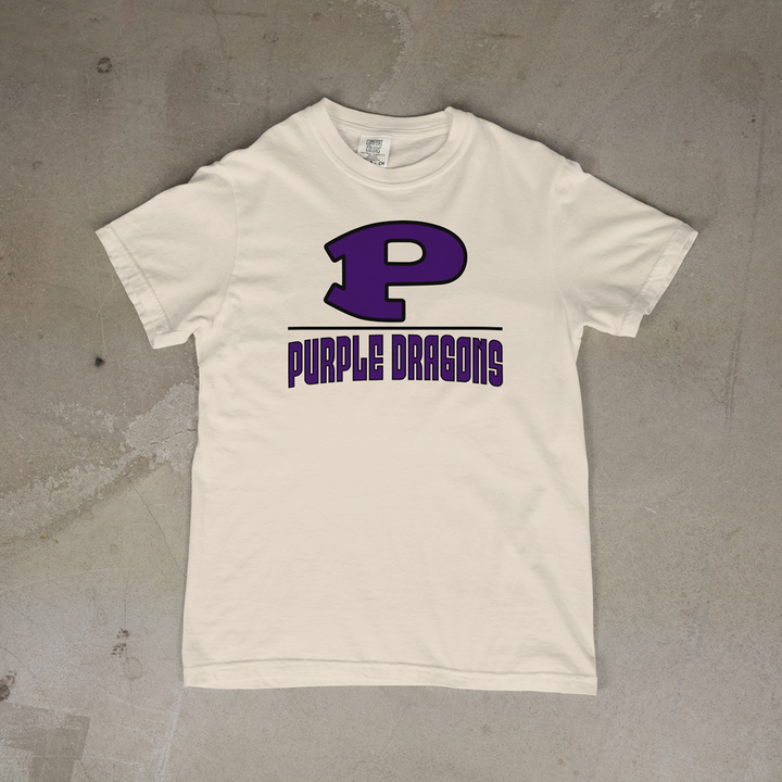 Pittsburg Purple Dragons Lockup Comfort Colors® Short Sleeve Tee