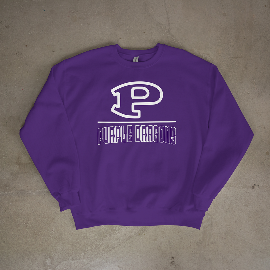 Pittsburg Purple Dragons Lockup Crewneck