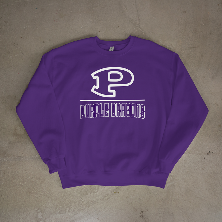 Pittsburg Purple Dragons Lockup Crewneck