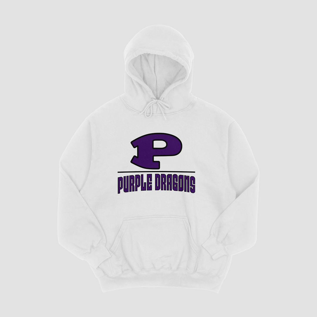 Pittsburg Purple Dragons Lockup Hooded Fleece
