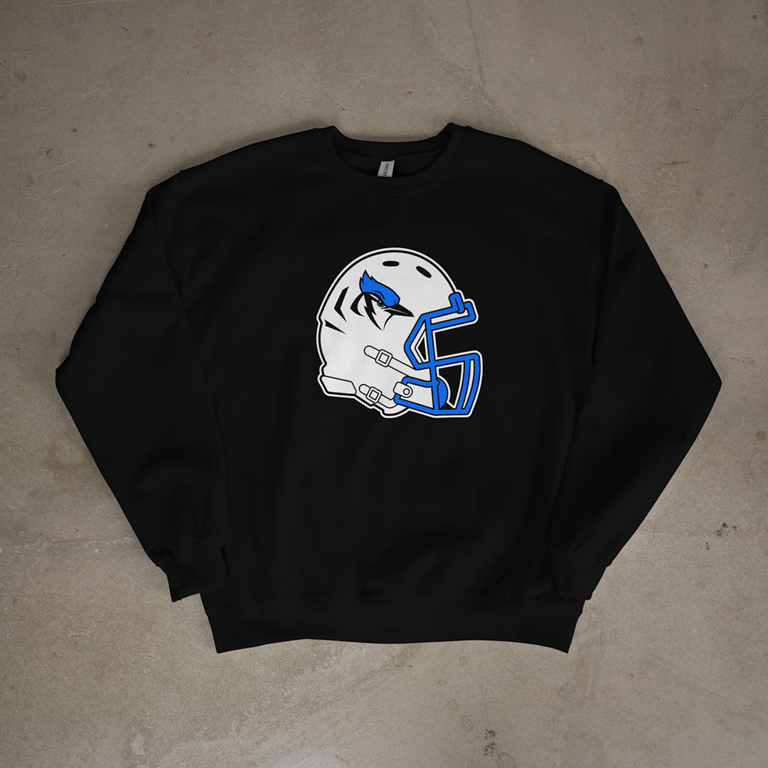Pleasanton Blu-Jays Helmet Crewneck