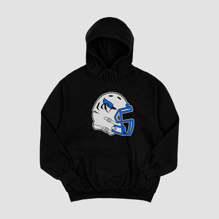 Pleasanton Blu-Jays Helmet Hooded Fleece