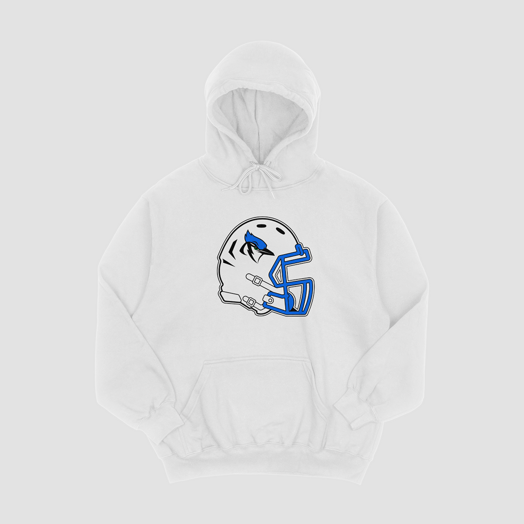 Pleasanton Blu-Jays Helmet Hooded Fleece