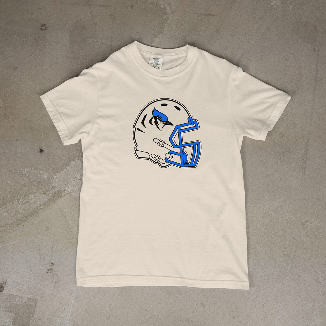 Pleasanton Blu-Jays Helmet Comfort Colors® Short Sleeve Tee
