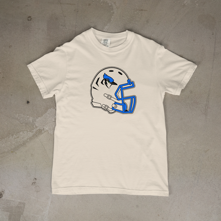 Pleasanton Blu-Jays Helmet Comfort Colors® Short Sleeve Tee