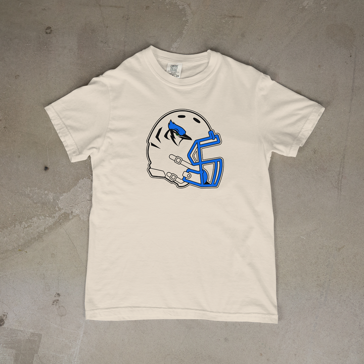 Pleasanton Blu-Jays Helmet Comfort Colors® Short Sleeve Tee