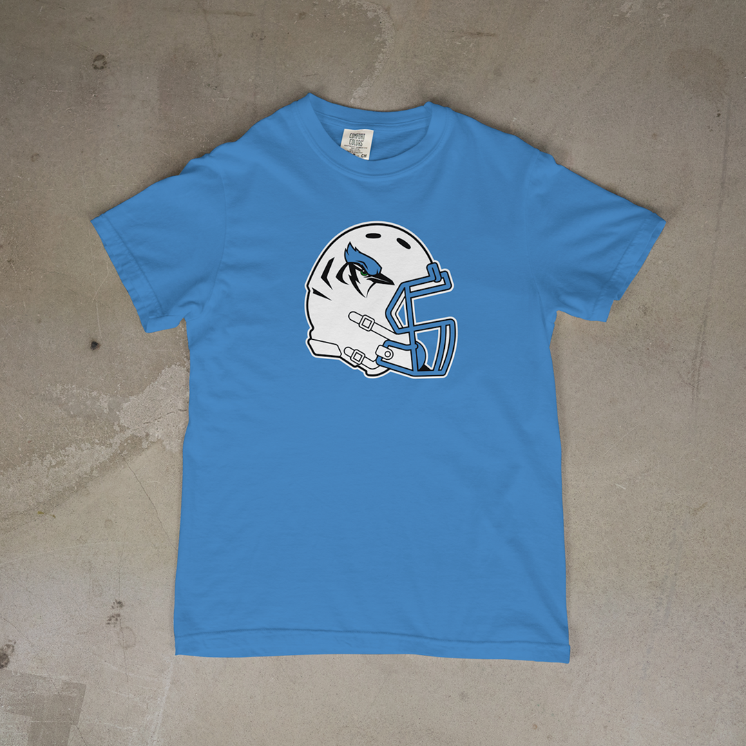 Pleasanton Blu-Jays Helmet Comfort Colors® Short Sleeve Tee