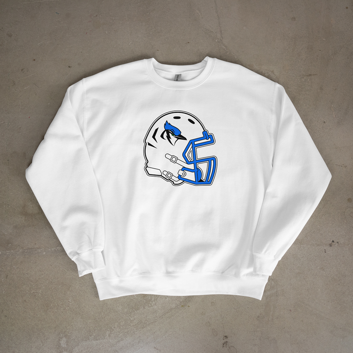 Pleasanton Blu-Jays Helmet Crewneck