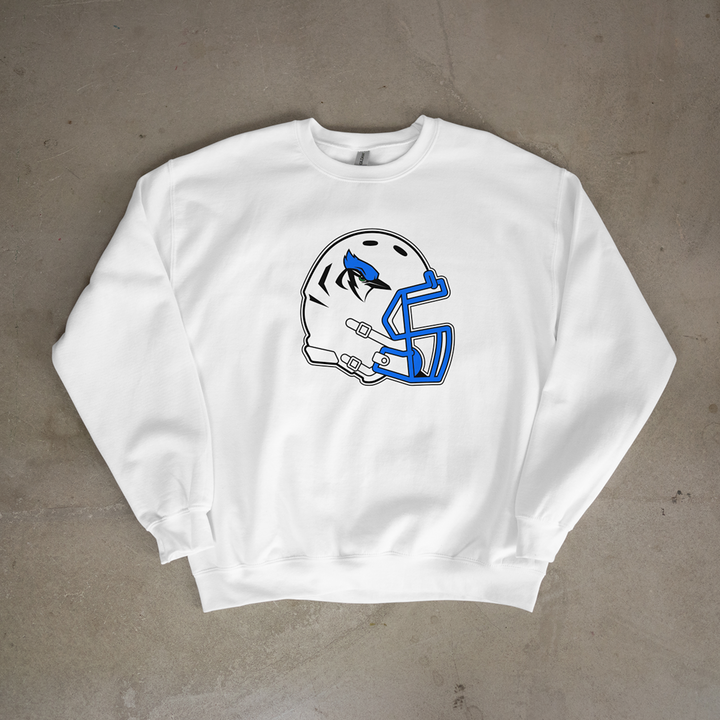 Pleasanton Blu-Jays Helmet Crewneck