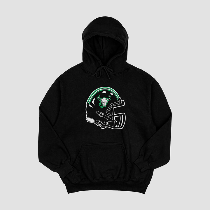 Prairie View Buffalos Helmet Hooded Fleece