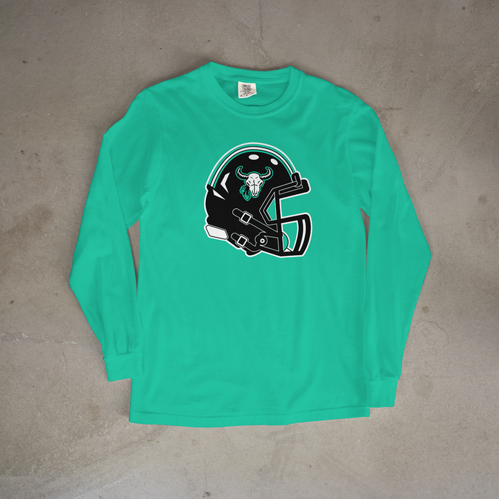 Prairie View Buffalos Helmet Comfort Colors® Long Sleeve Tee