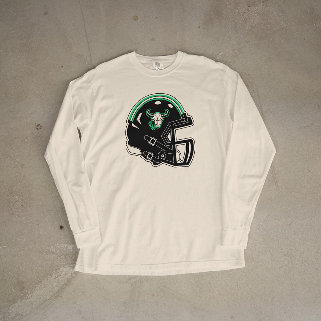 Prairie View Buffalos Helmet Comfort Colors® Long Sleeve Tee
