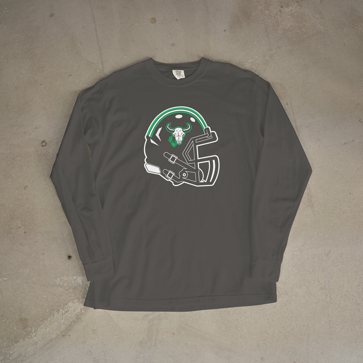 Prairie View Buffalos Helmet Comfort Colors® Long Sleeve Tee