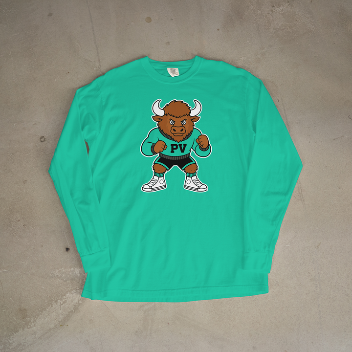 Prairie View Prizefighter Mascot Comfort Colors® Long Sleeve Tee