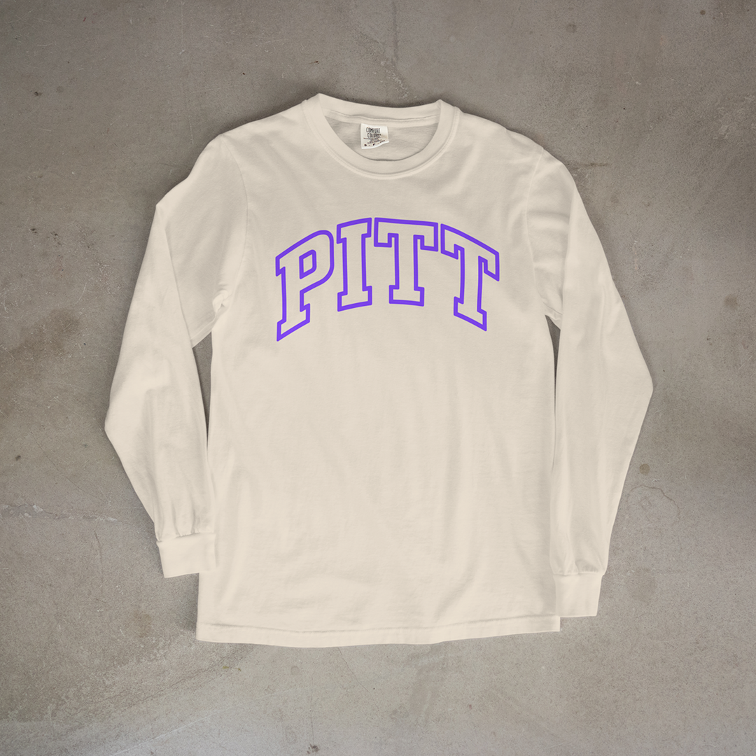 Pittsburg Wordmark Comfort Colors® Long Sleeve Tee