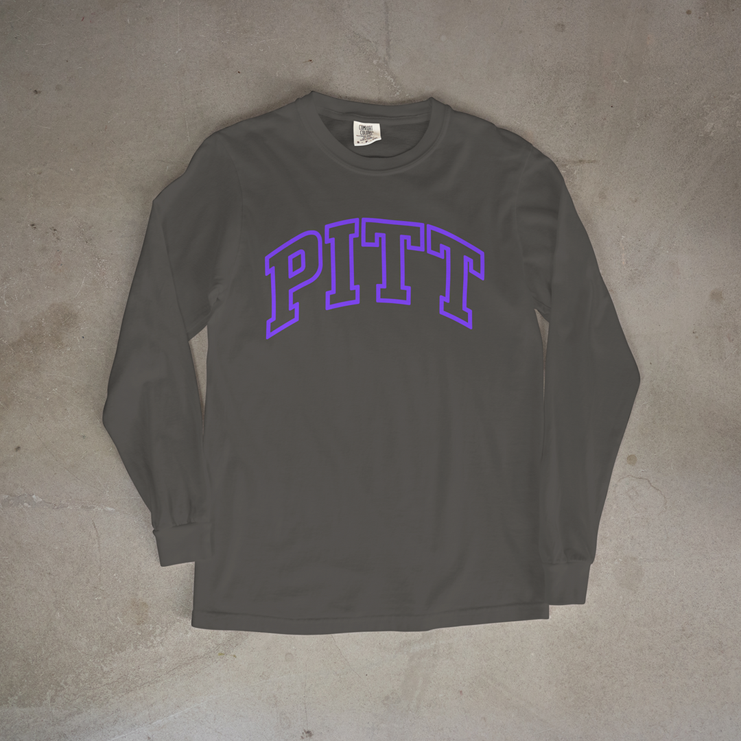 Pittsburg Wordmark Comfort Colors® Long Sleeve Tee