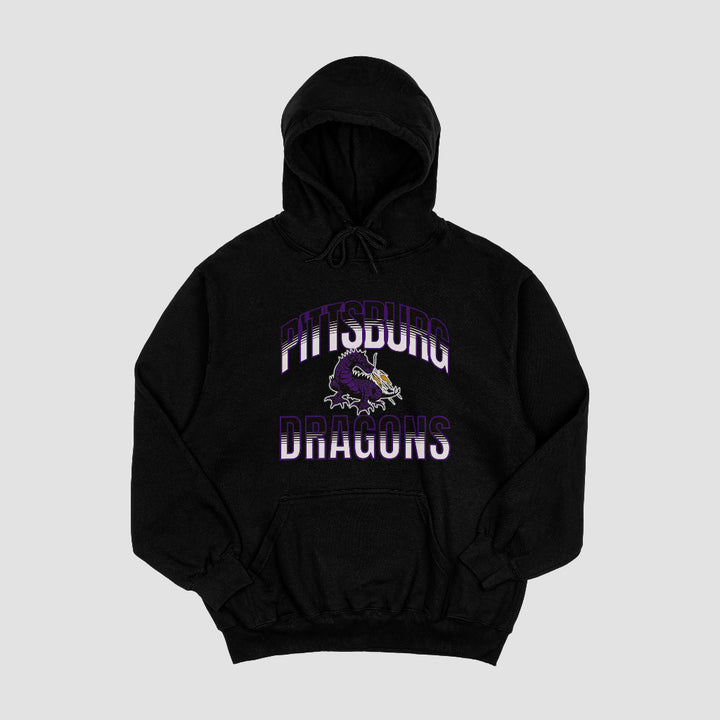 Pittsburg Purple Fire Hooded Fleece