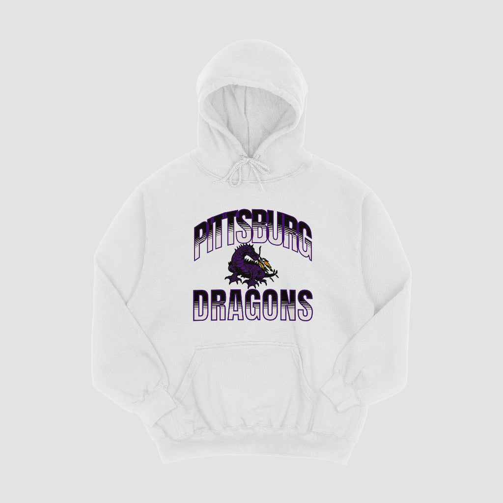 Pittsburg Purple Fire Hooded Fleece