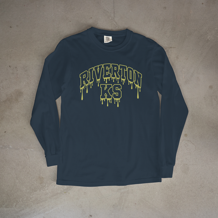 Riverton Drip Comfort Colors® Long Sleeve Tee