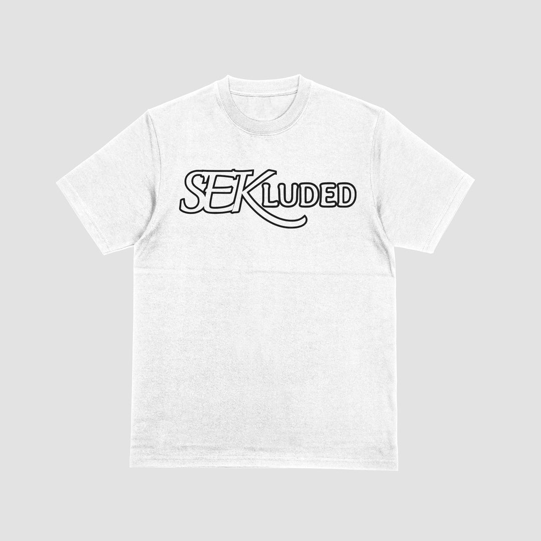 SEKLUDED Team Black & White Heavyweight Short Sleeve Tee