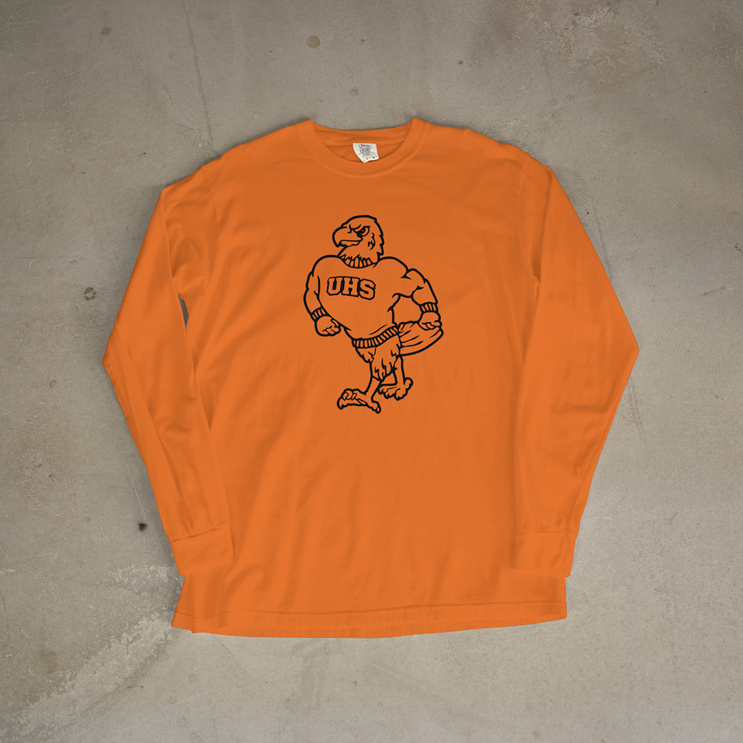Uniontown Stomping Eagle Comfort Colors® Long Sleeve Tee