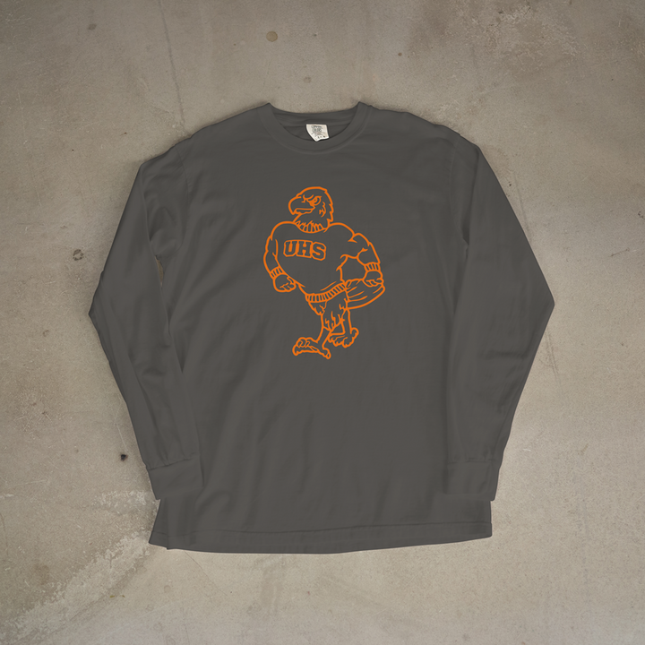 Uniontown Stomping Eagle Comfort Colors® Long Sleeve Tee