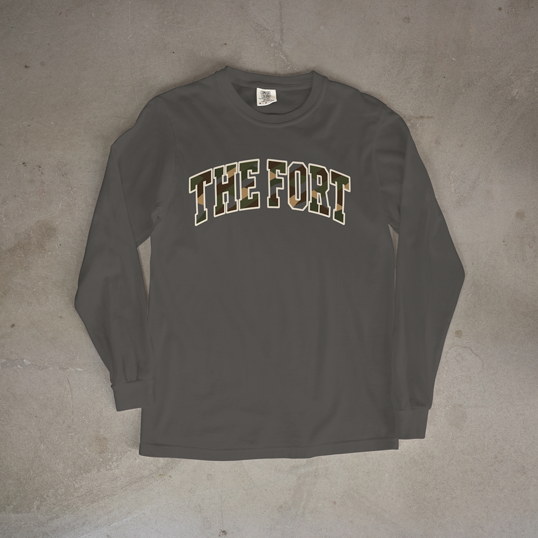 Fort Scott 'THE FORT' Camo Series Comfort Colors® Long Sleeve Tee